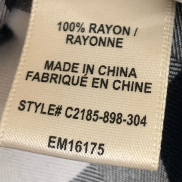 Cloth & Stone Black/White Plaid Off Shoulder Top - Picture 6 of 6